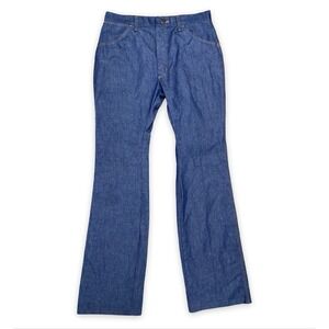 Vintage 70s 80s Red Kap Jeans Men's Size 32 Blue Denim Bootcut Made USA Workwear